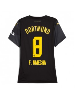 Billige Borussia Dortmund Felix Nmecha #8 Bortedrakt Dame 2024-25 Kortermet